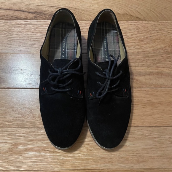 Tommy Hilfiger black suede lace up oxford - Picture 2 of 4